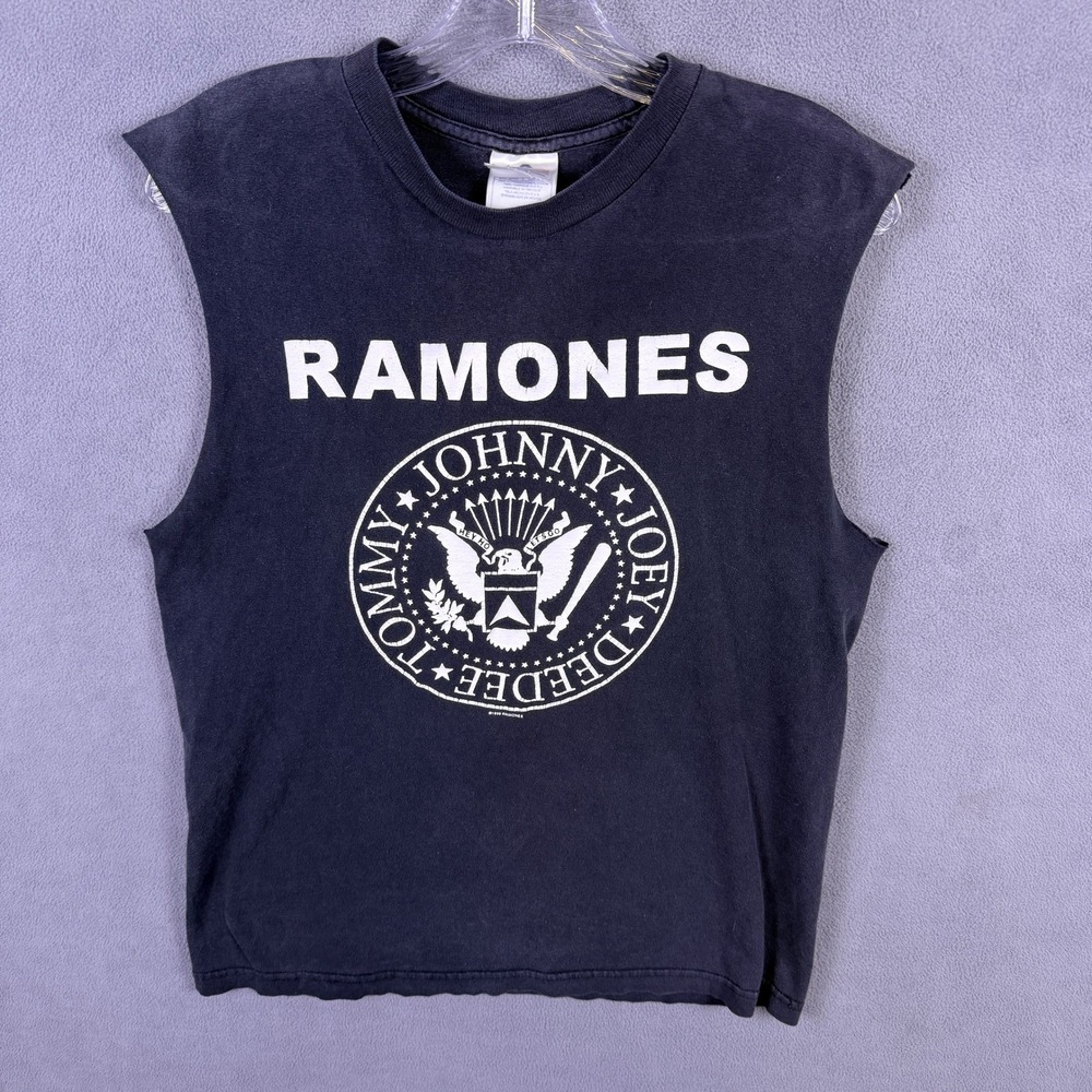 VTG 1999 Ramones T-Shirt Muscle Mens M Punk Rock Band Tee Sleeveless